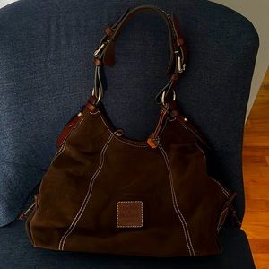 Dooney & Bourke brown suede purse